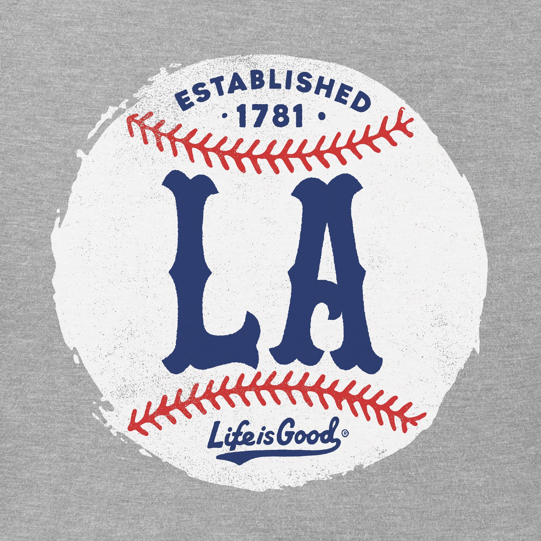 Men's LA Baseball Short Sleeve Crusher Tee