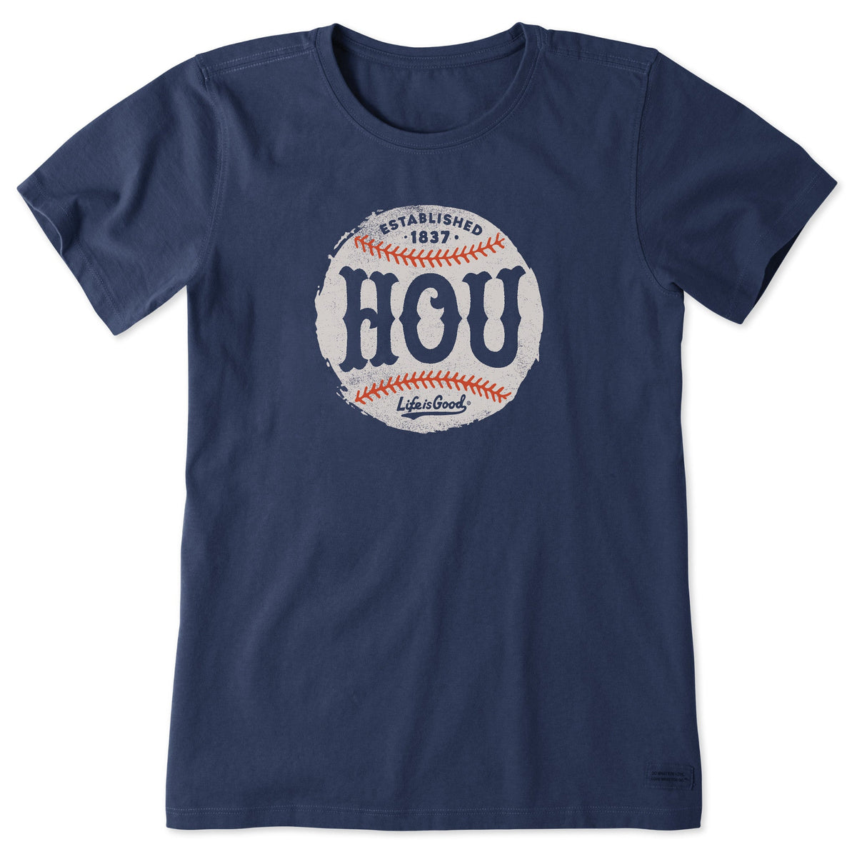 Women's Houston Baseball Short Sleeve Crusher Tee