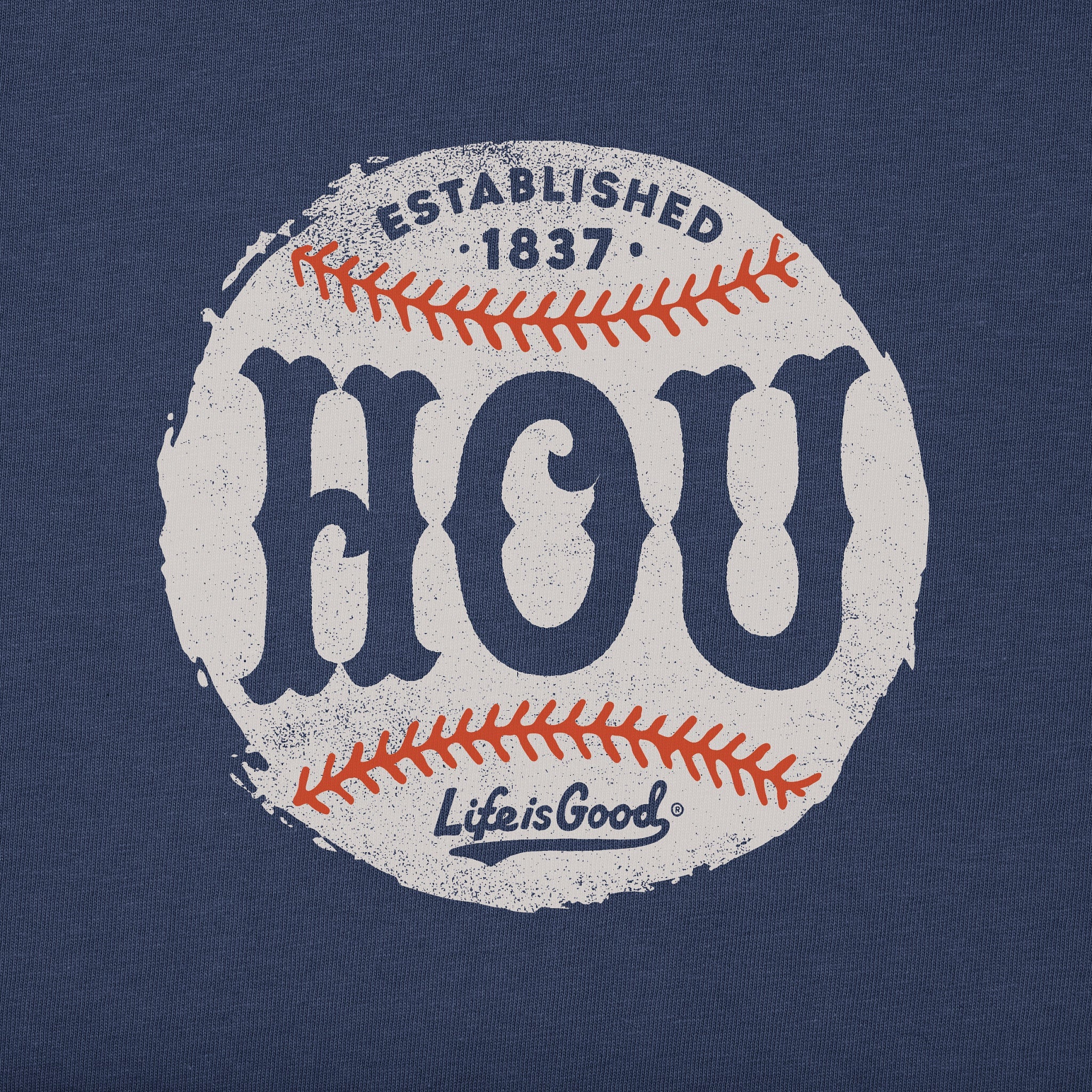 Women's Houston Baseball Short Sleeve Crusher Tee