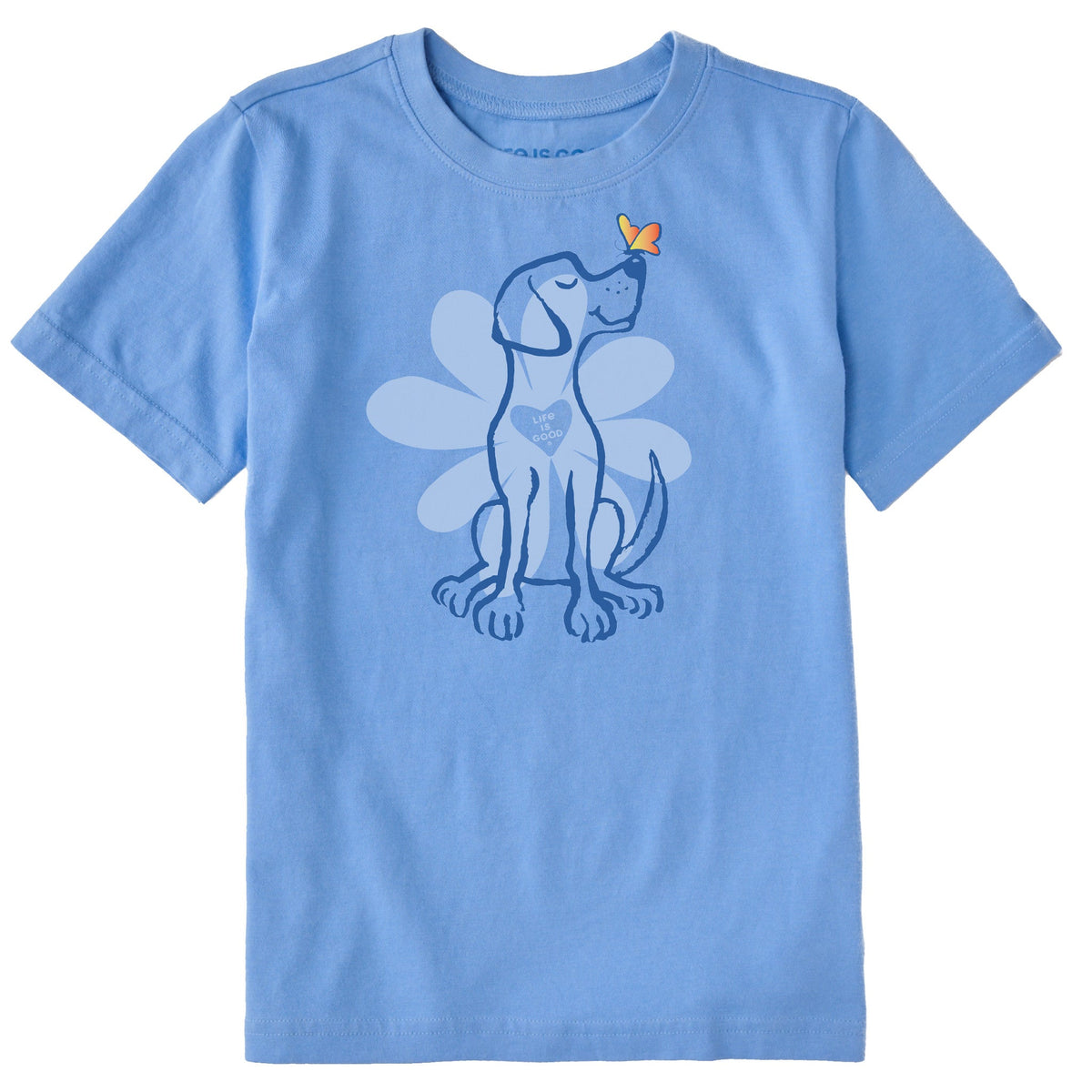 Kids Spring Daisy Dog Short Sleeve Crusher Tee