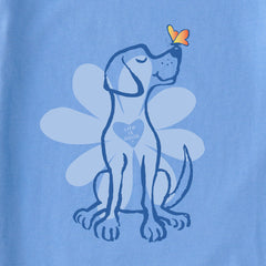 Kids Spring Daisy Dog Short Sleeve Crusher Tee