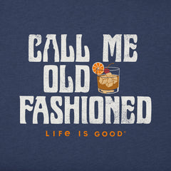Men's Old Fashioned Drink Short Sleeve Crusher Tee