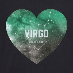 Women's Celestial Virgo Heart Short Sleeve Crusher Vee