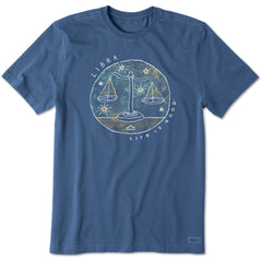 Men's Trippy Libra Short Sleeve Crusher Tee