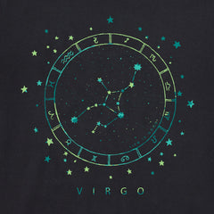 Men's Zodiac Constellation Virgo Short Sleeve Crusher Tee