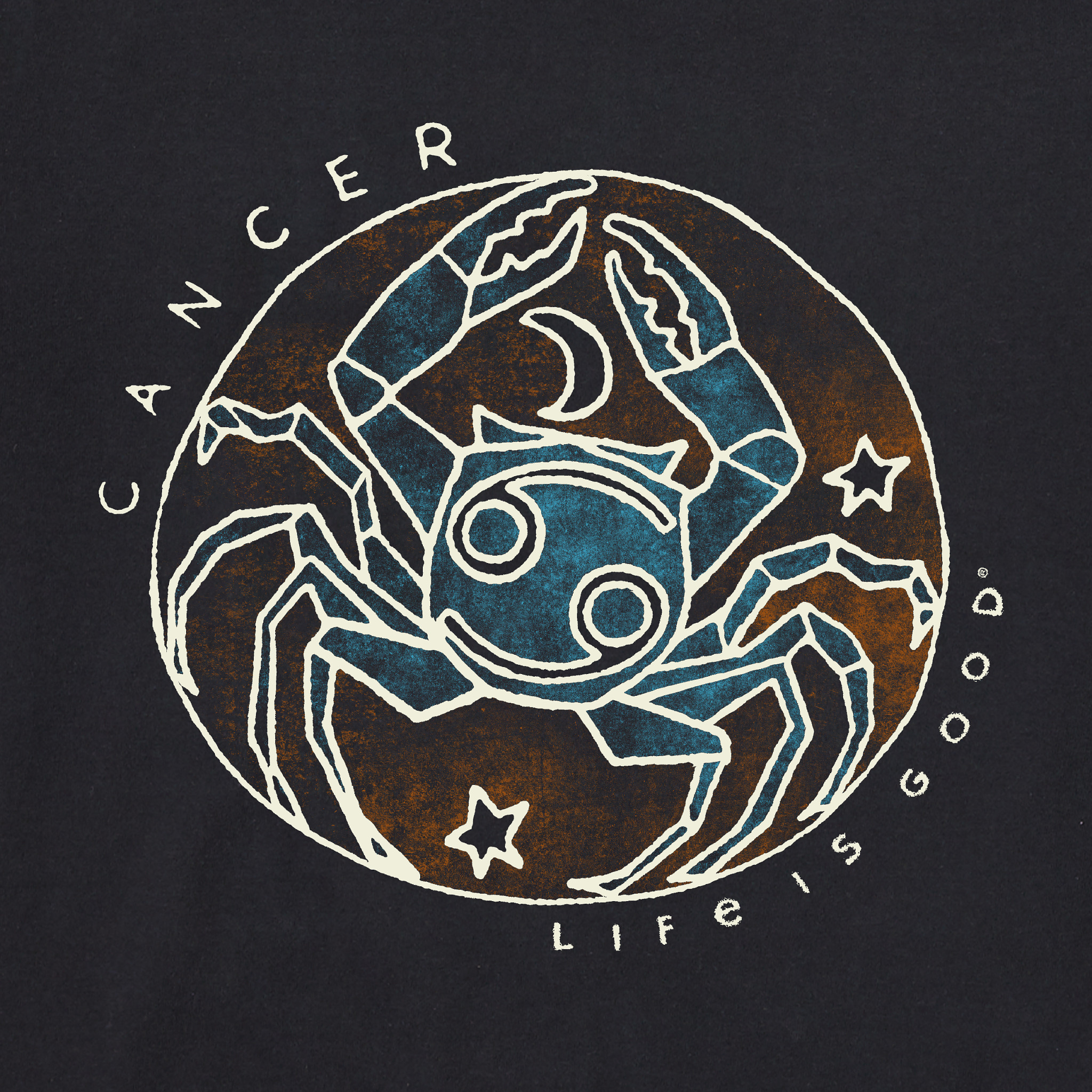 Men's Trippy Cancer Short Sleeve Crusher Tee