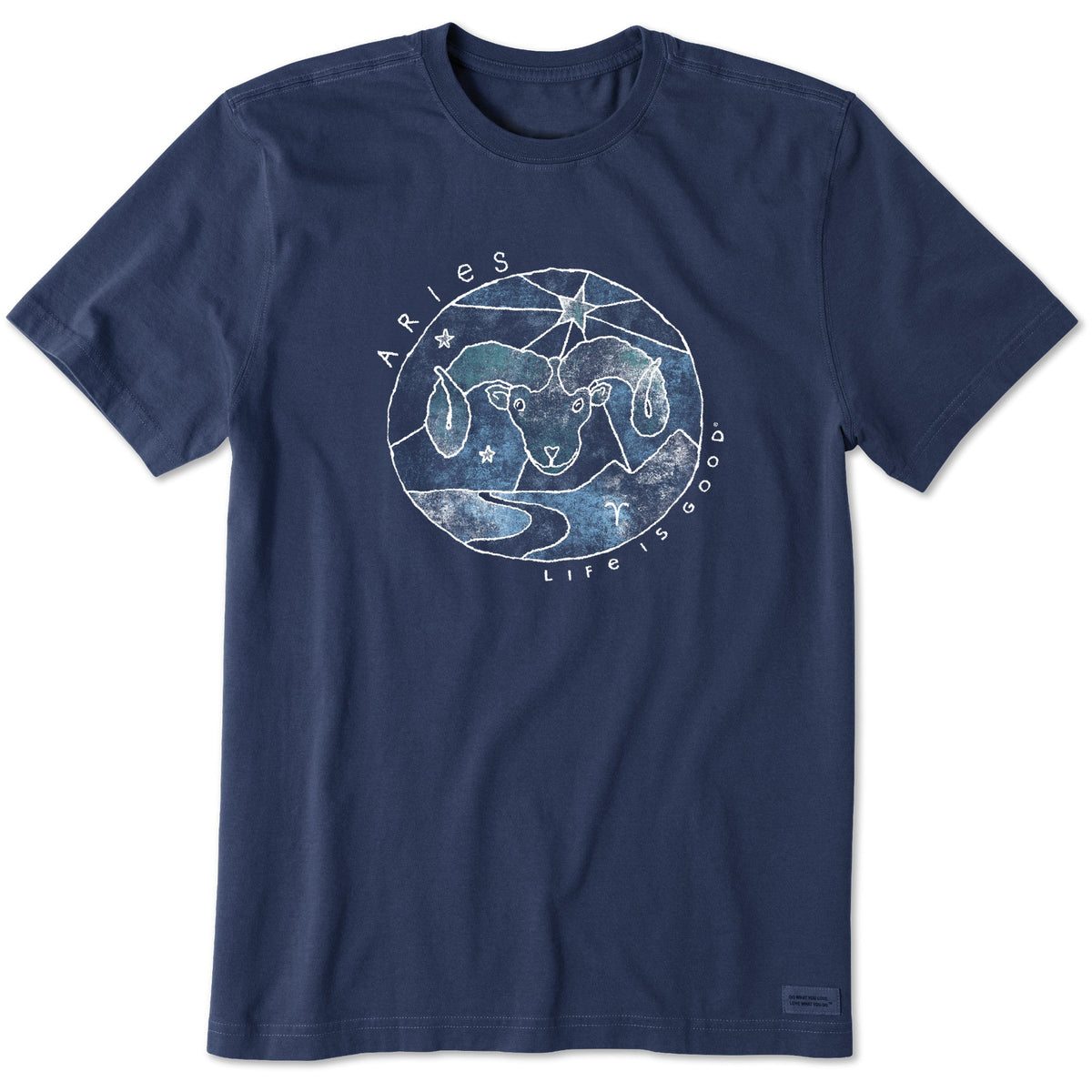 Men's Trippy Aries Short Sleeve Crusher Tee
