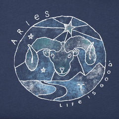 Men's Trippy Aries Short Sleeve Crusher Tee