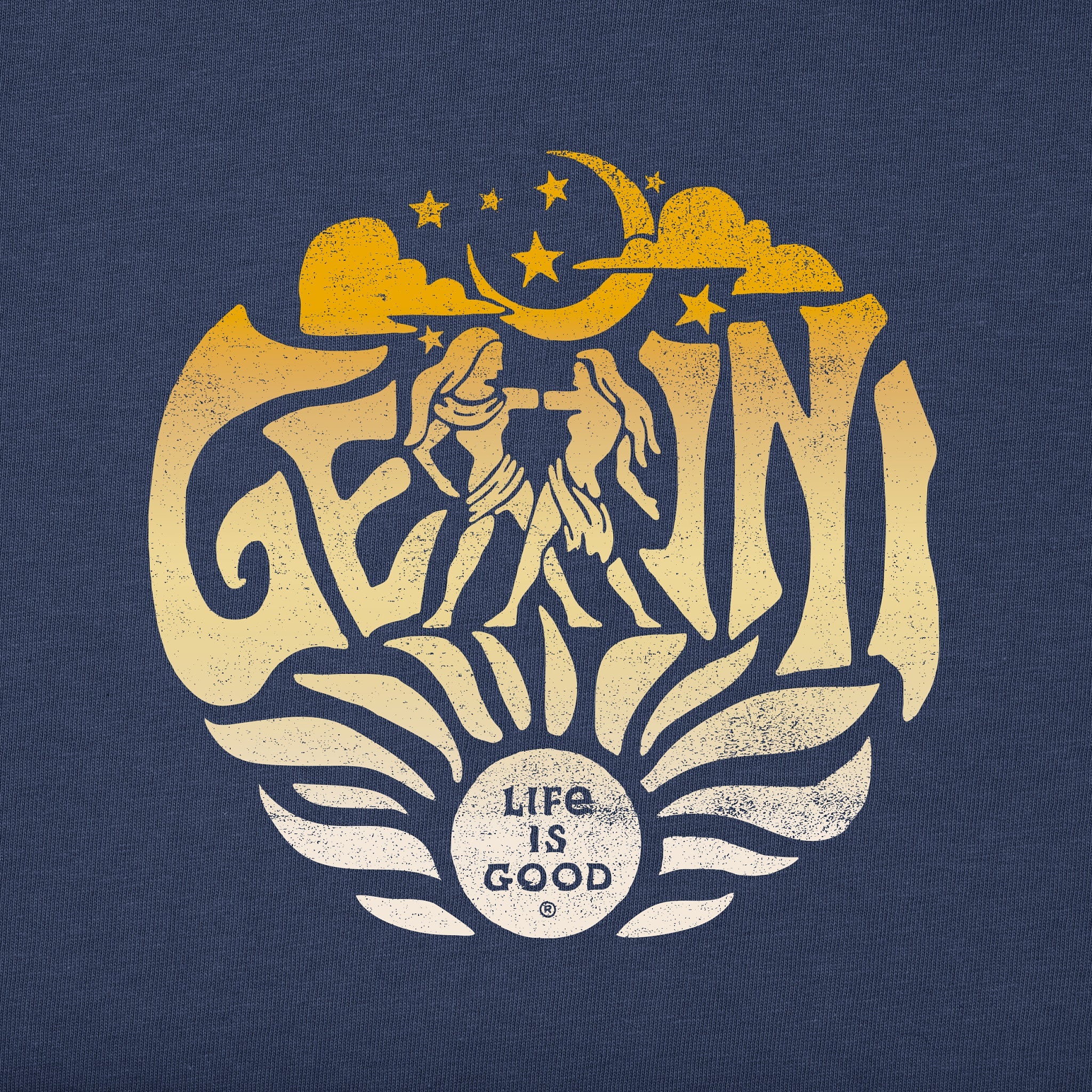 Women's Gemini  Zodiac Vibes Short Sleeve Crusher Tee