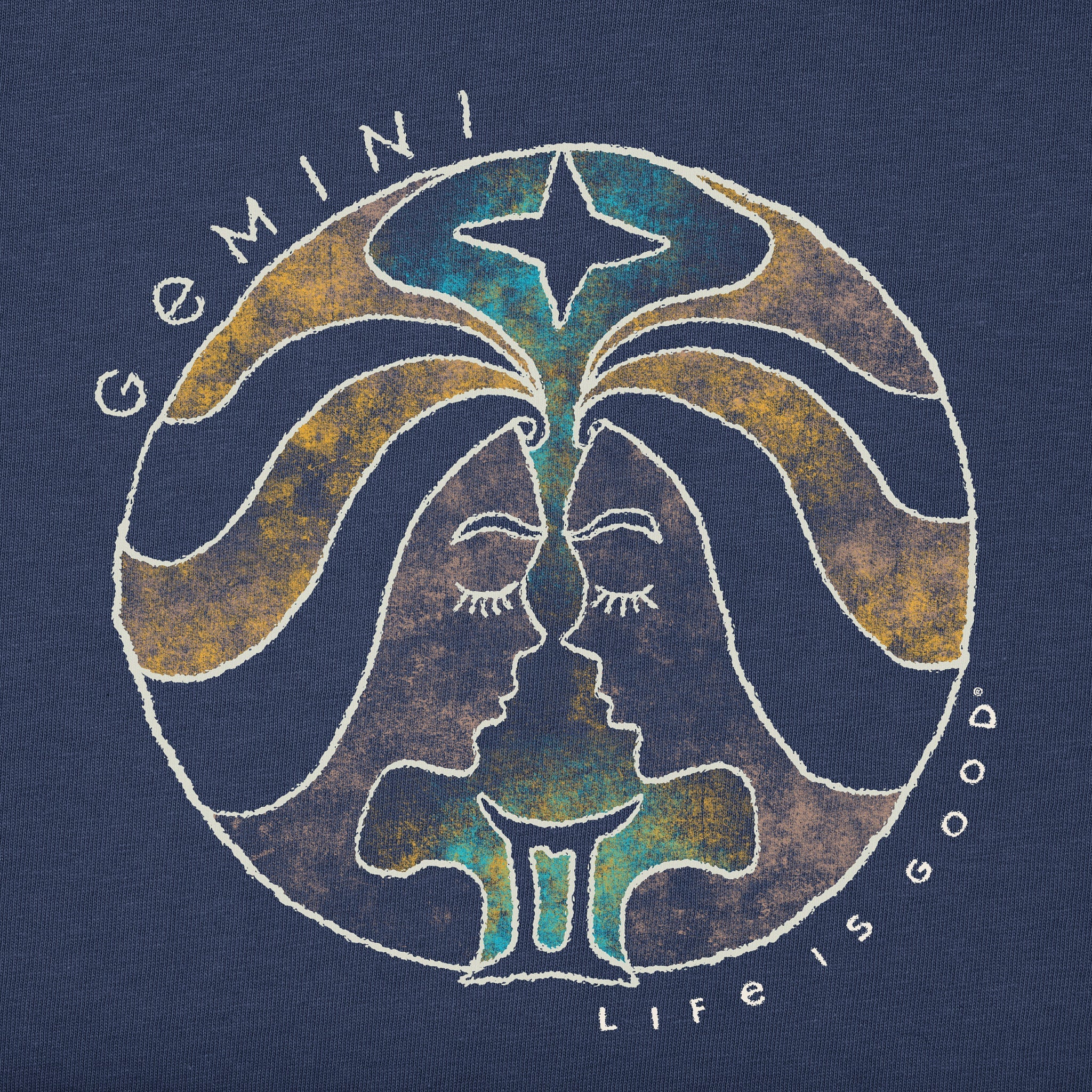 Men's Trippy Gemini Short Sleeve Crusher Tee