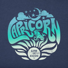 Women's Capricorn Zodiac Vibes Short Sleeve Crusher Tee