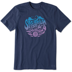 Men's Sagittarius Zodiac Vibes Short Sleeve Crusher Tee