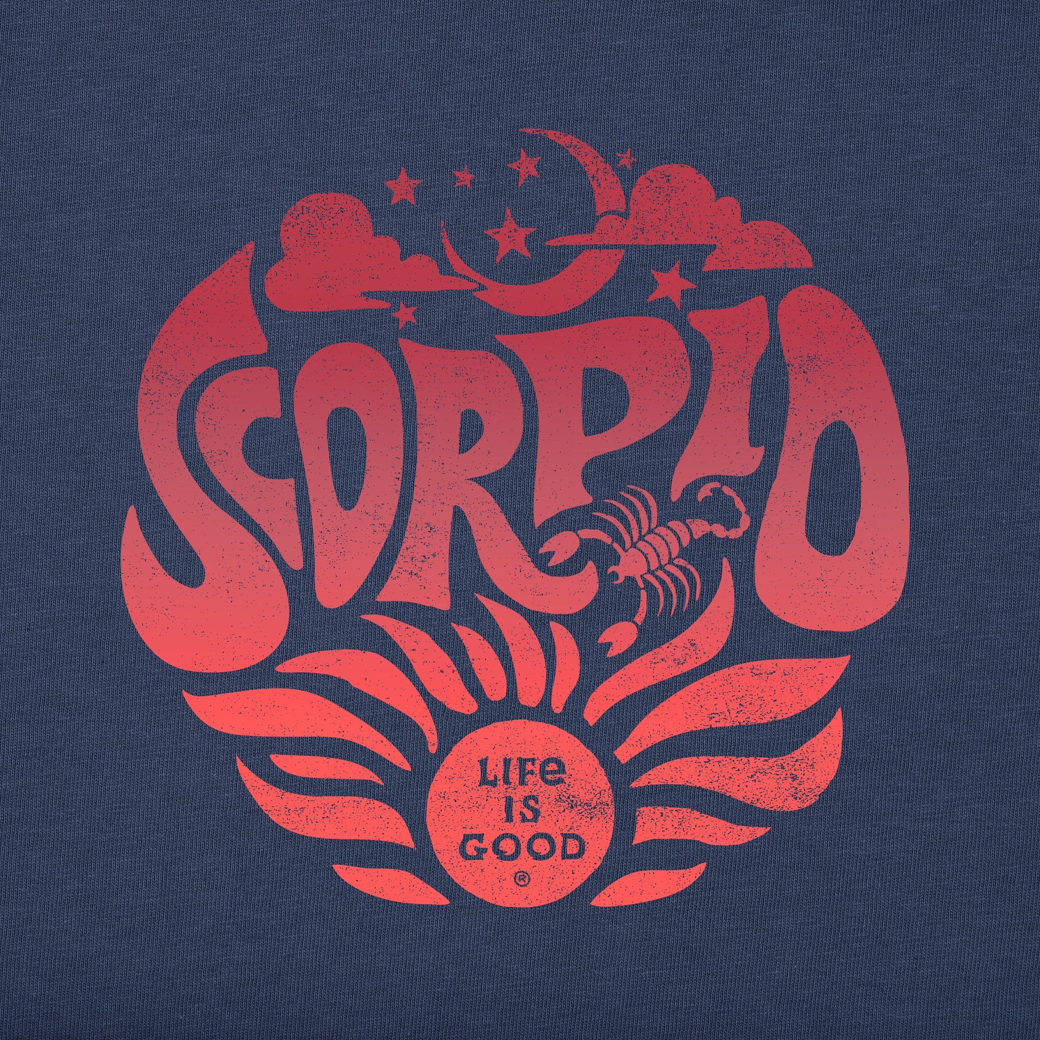 Men's Scorpio Zodiac Vibes Short Sleeve Crusher Tee