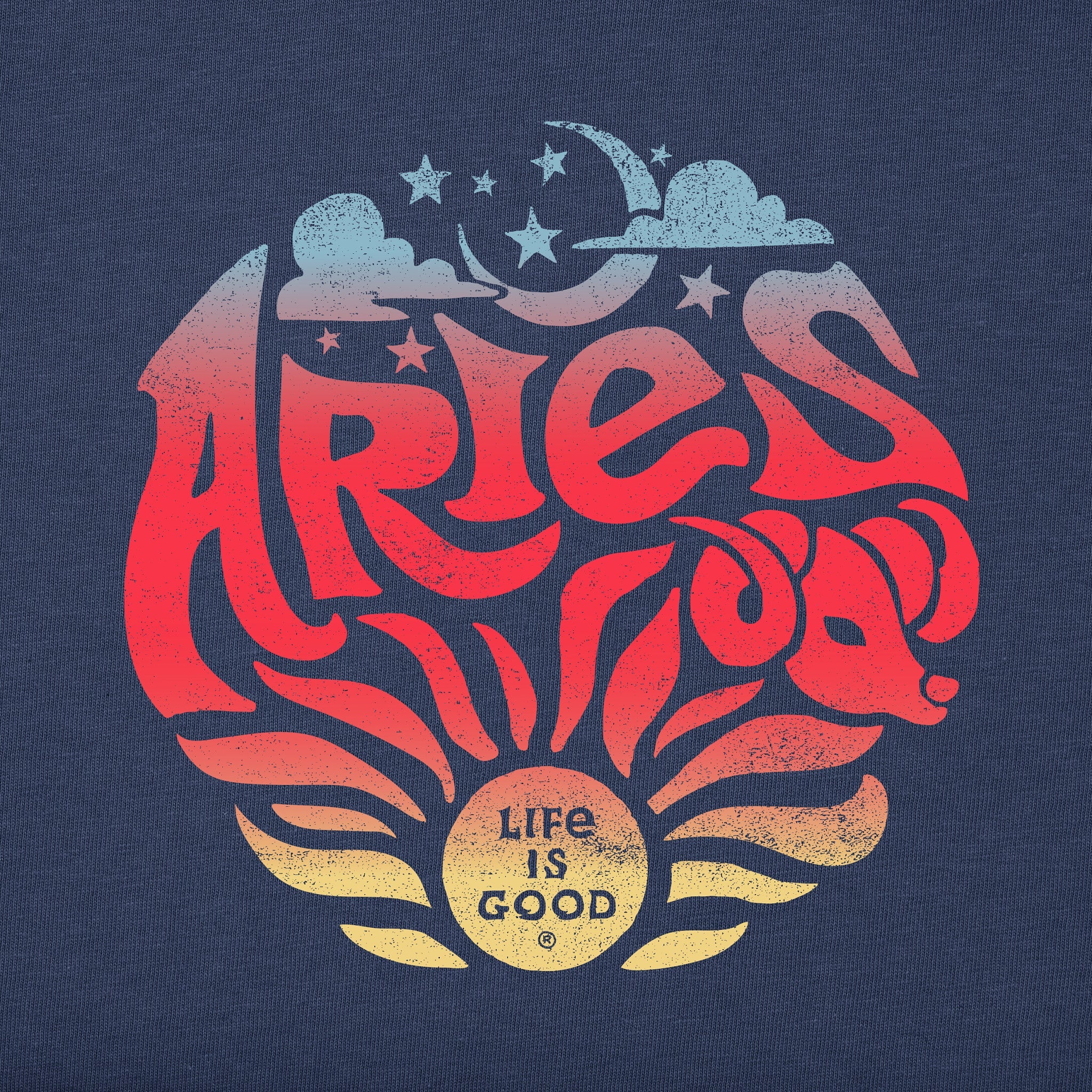 Women's Aries  Zodiac Vibes Short Sleeve Crusher Tee
