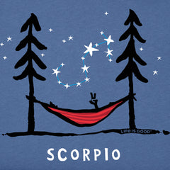 Men's Zodiac Hammock Scorpio Short Sleeve Crusher Tee