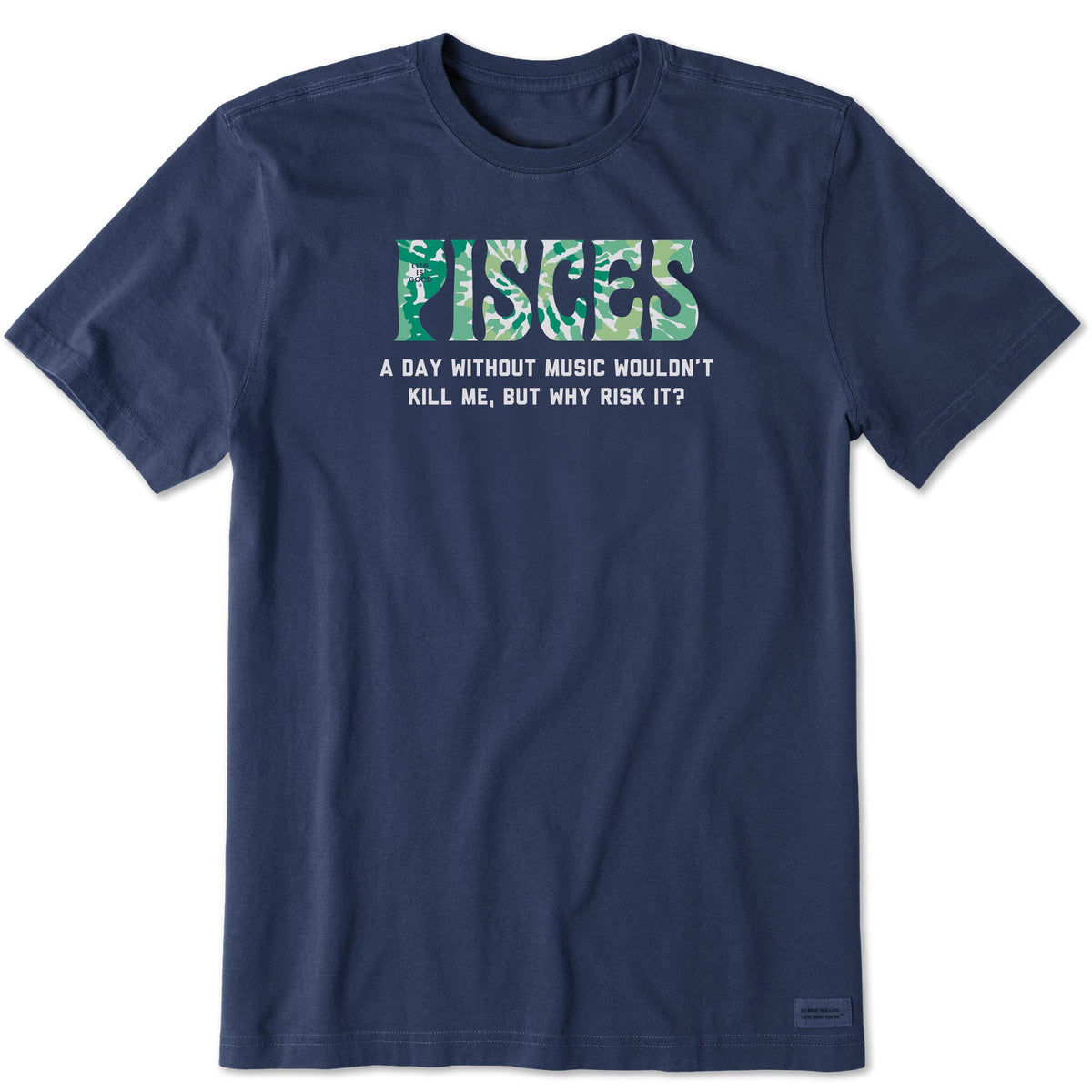 Men's Pisces Tie Dye Short Sleeve Crusher Tee
