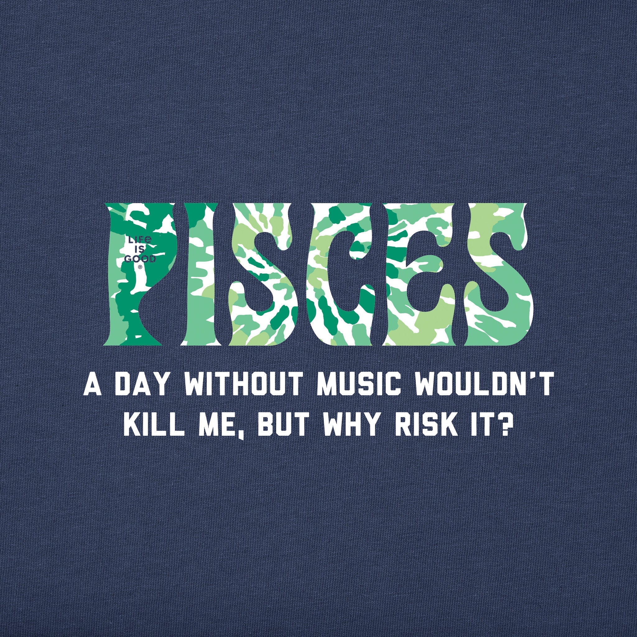 Men's Pisces Tie Dye Short Sleeve Crusher Tee