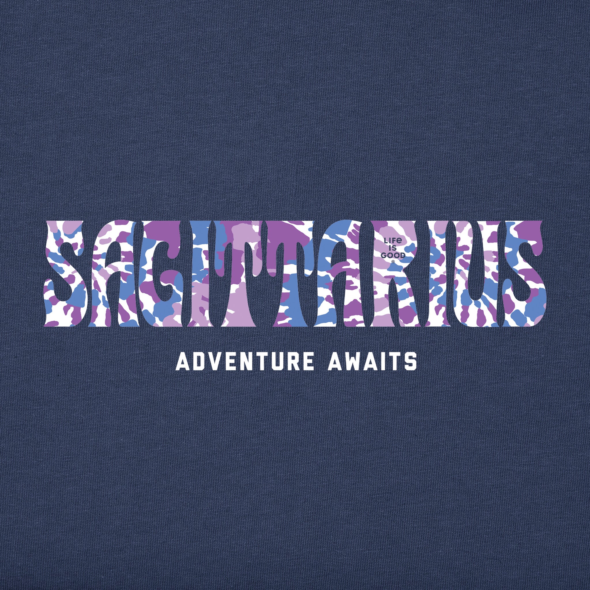 Men's Sagittarius Tie Dye Short Sleeve Crusher Tee