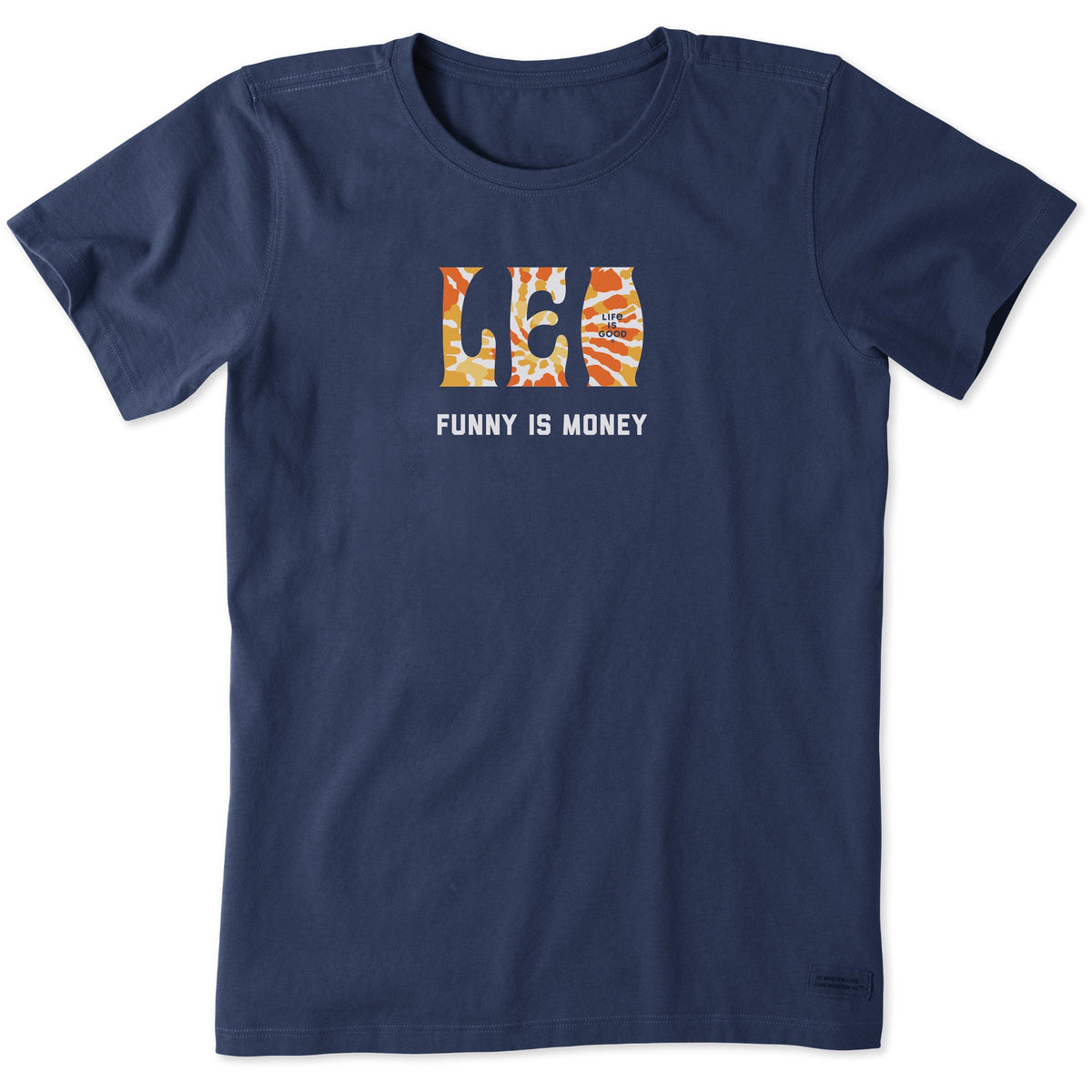 Women's Leo Tie Dye Short Sleeve Crusher Tee