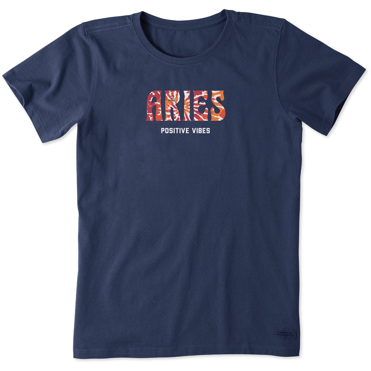 Women's Aries Tie Dye Short Sleeve Crusher Tee