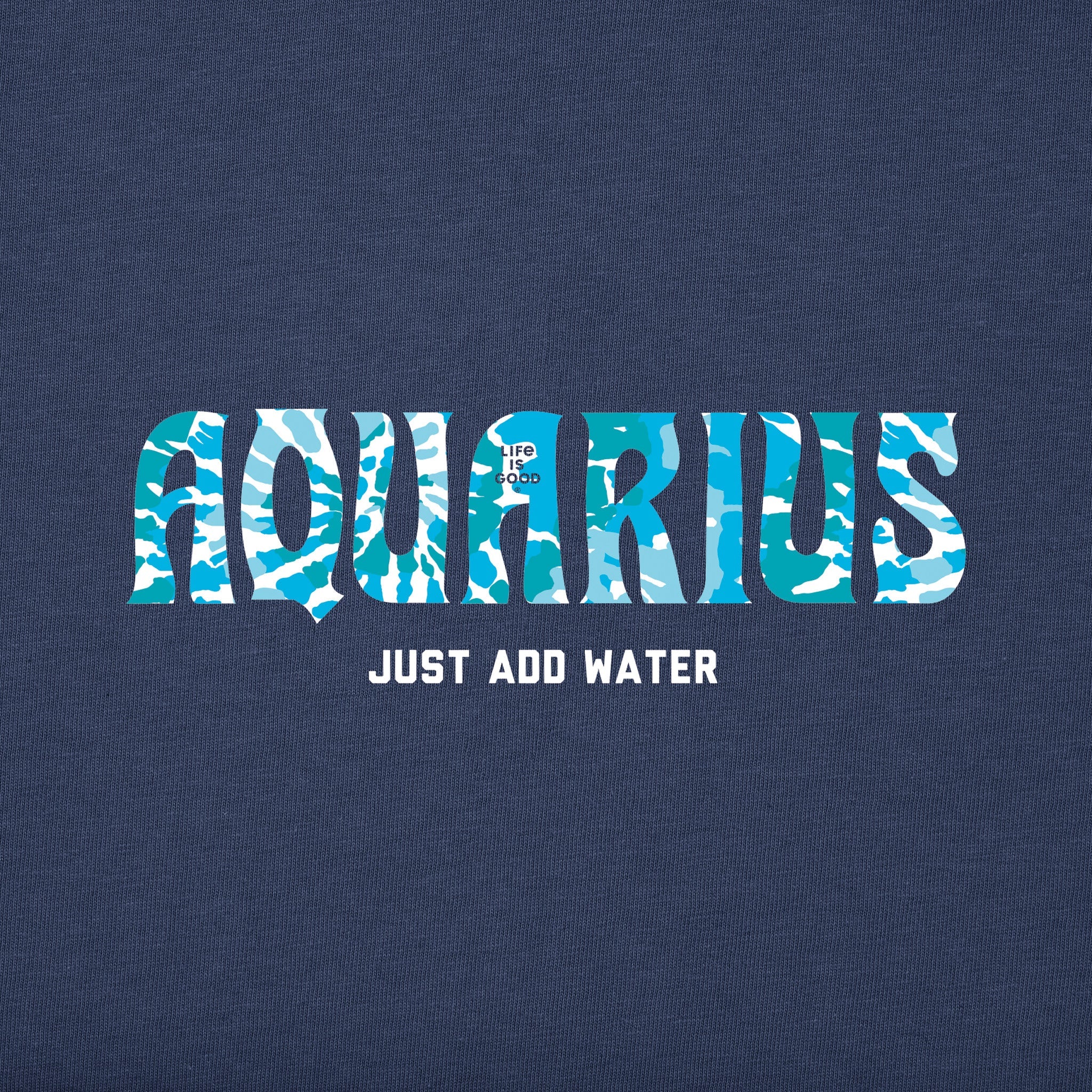 Women's Aquarius Tie Dye Short Sleeve Crusher Tee