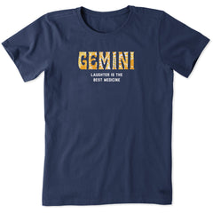 Women's Gemini Tie Dye Short Sleeve Crusher Tee