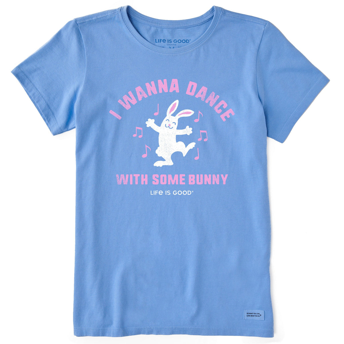 Women's I Wanna Dance with Some Bunny Short Sleeve Crusher Tee