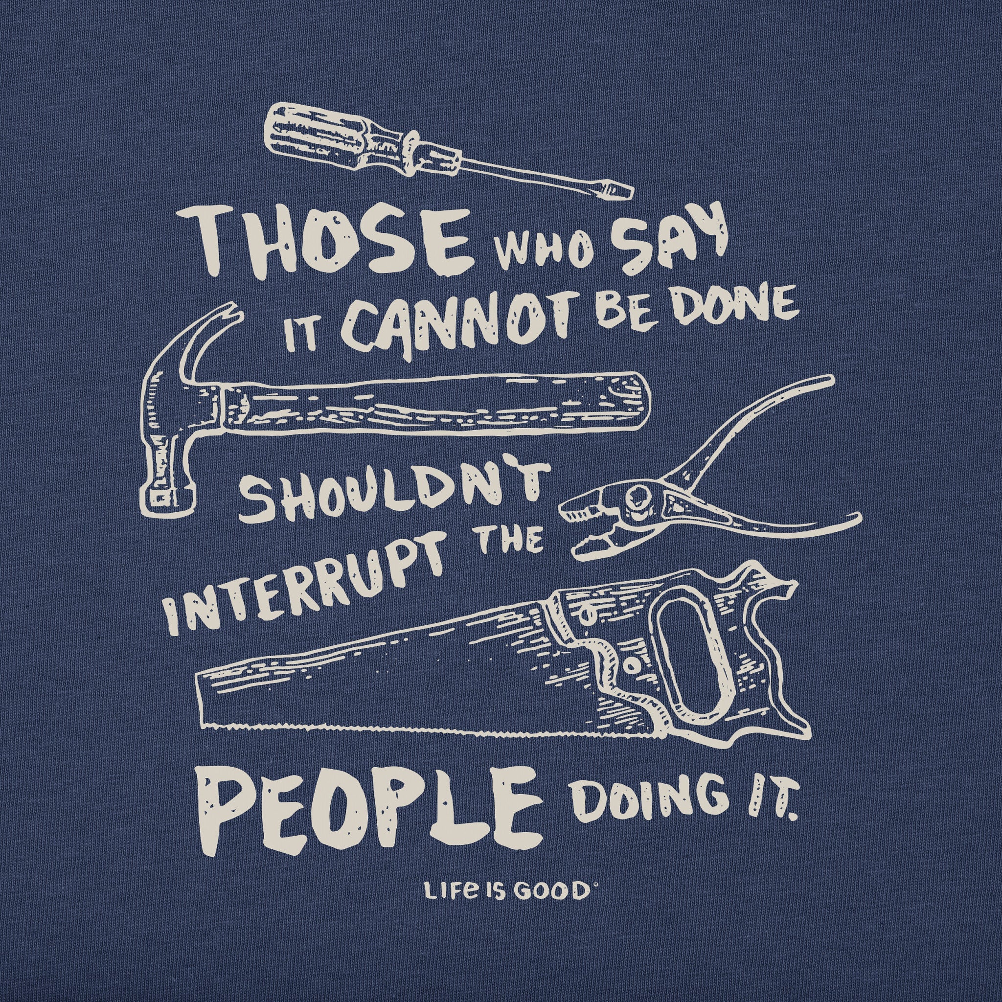 Men's Don't Interrupt - Tools Short Sleeve Crusher Tee