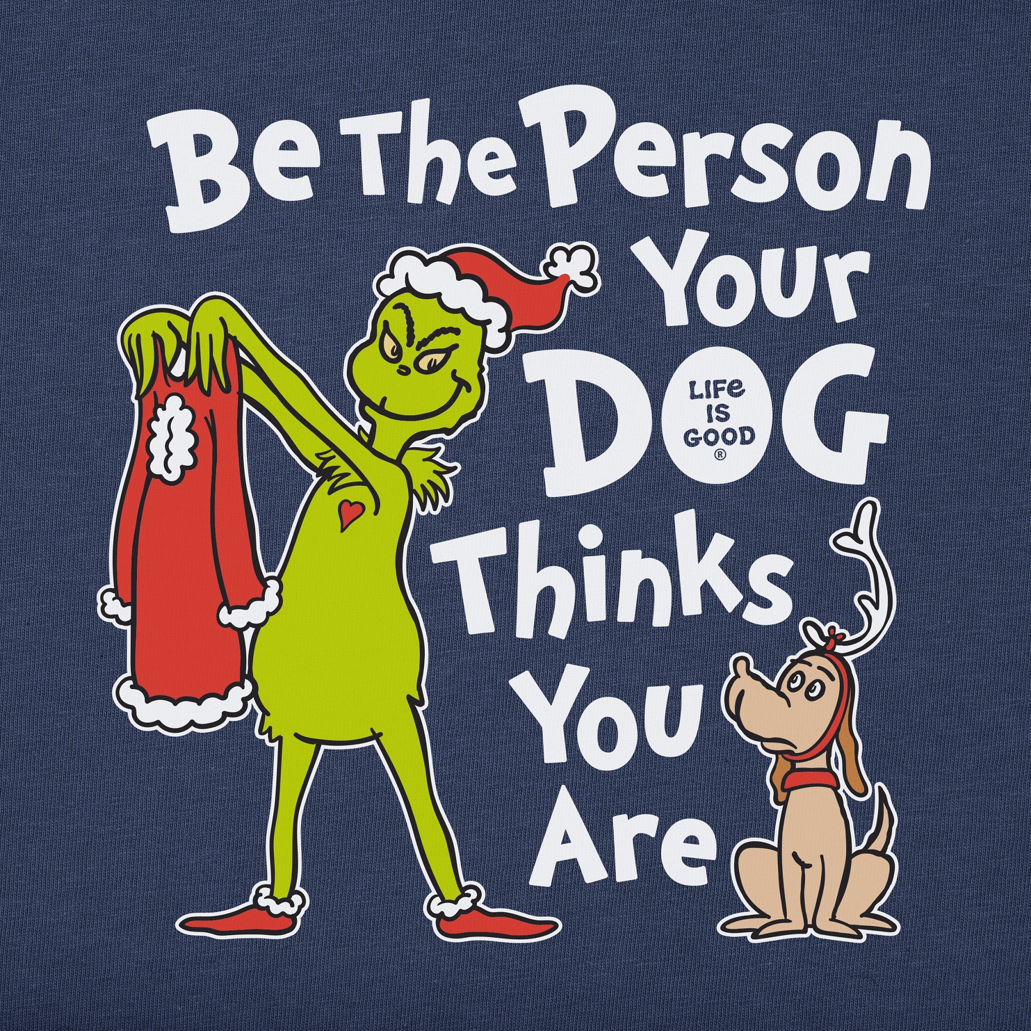 Women's Grinch Be the Person Long Sleeve Crusher Tee