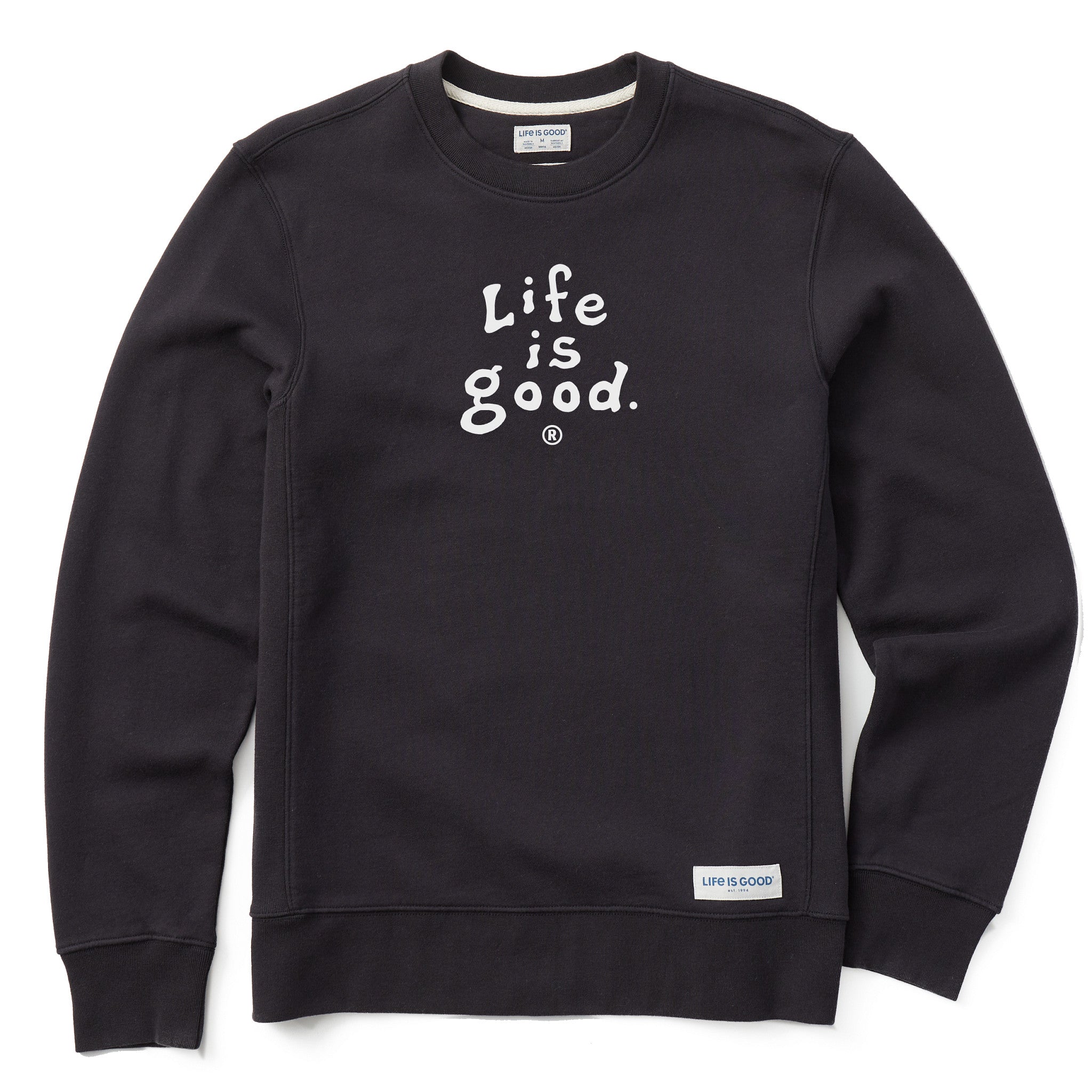 Men's LIG Vintage Wordmark Stacked Simply True Fleece Crew