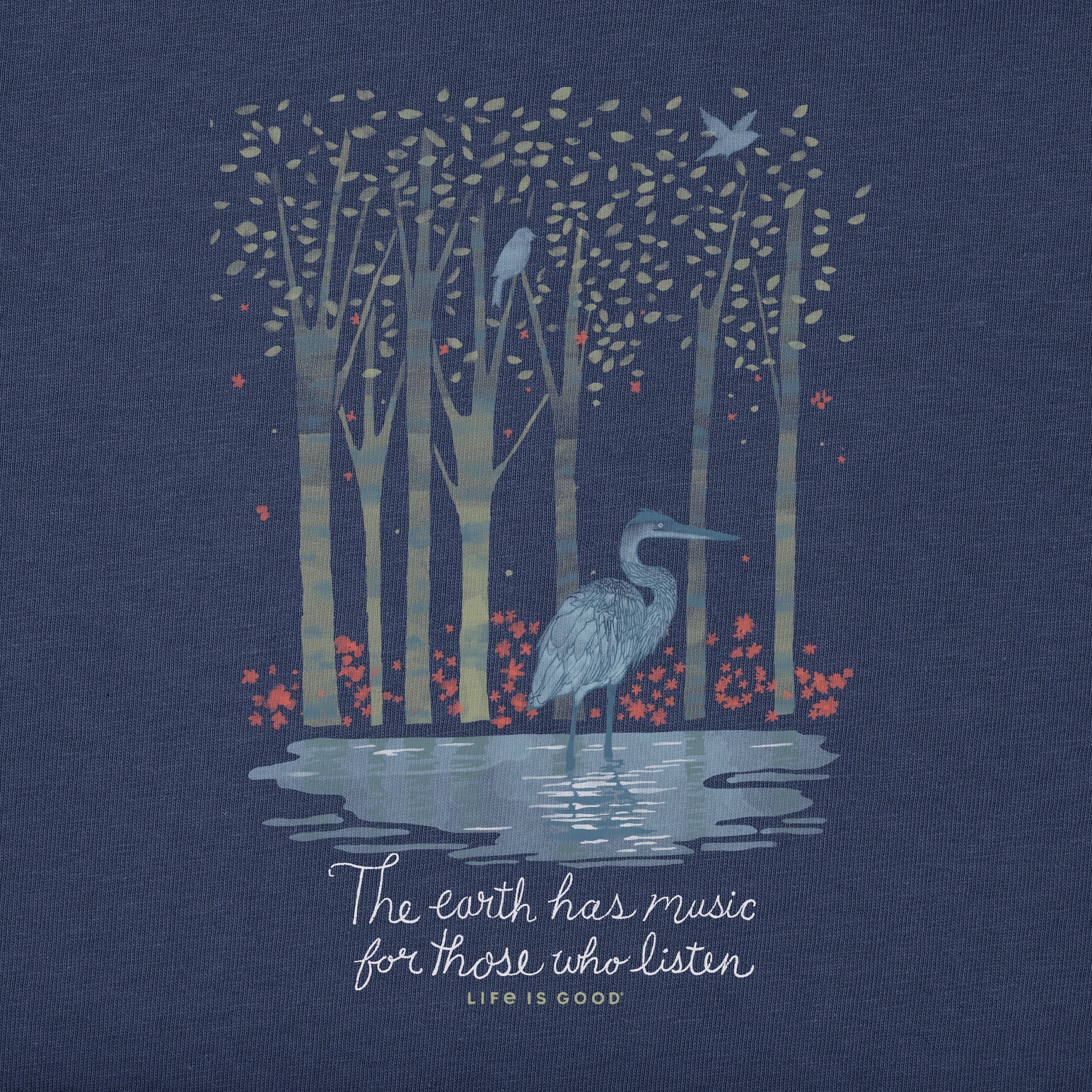 Women's Earth Has Music Heron Simply True Fleece Crew