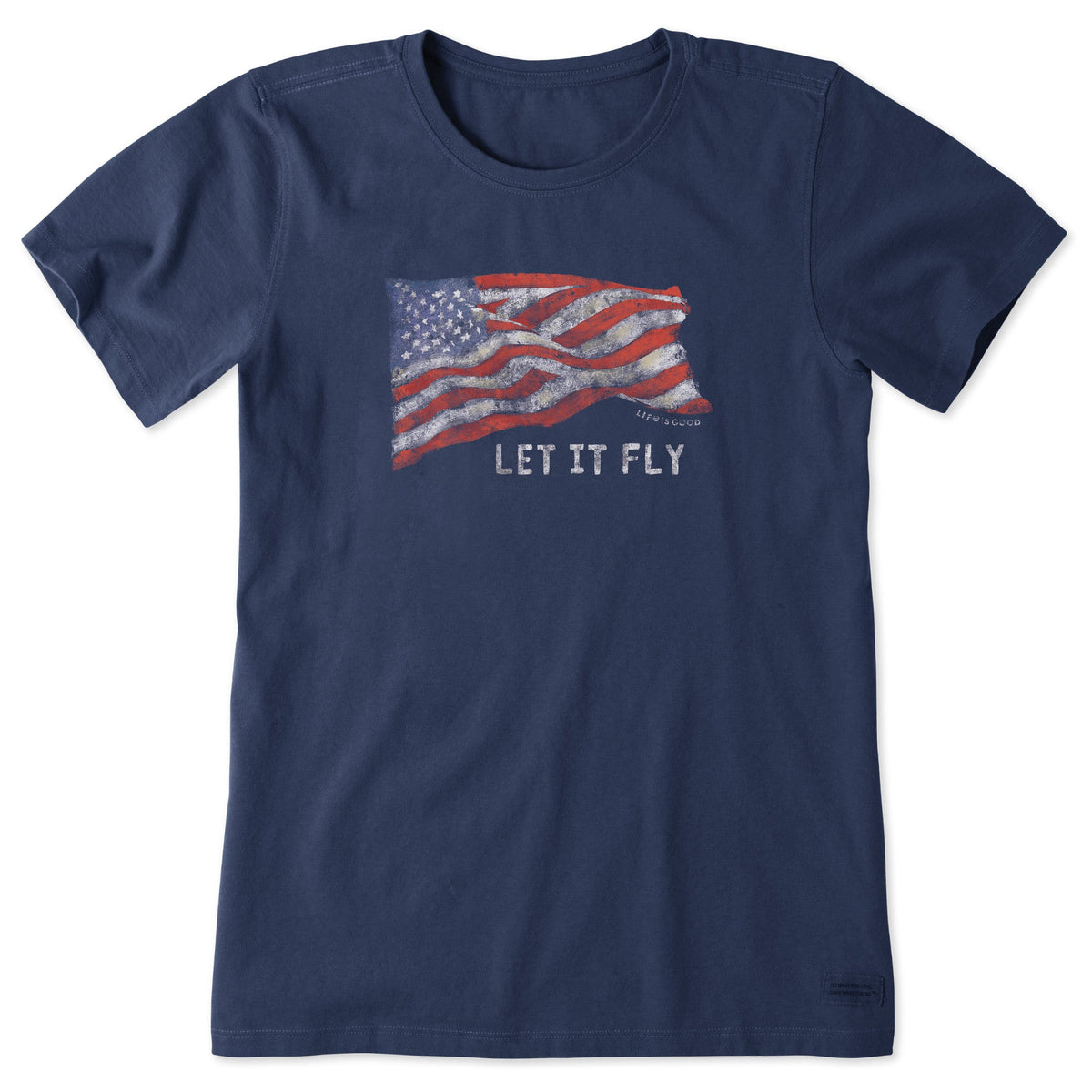 Women's Let It Fly Flag Short Sleeve Crusher Tee