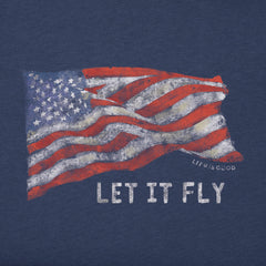Women's Let It Fly Flag Short Sleeve Crusher Tee
