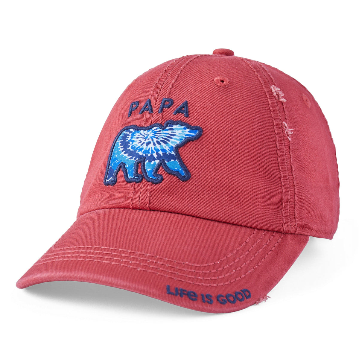 Adult Unisex Tie Dye Papa Bear Sunwashed Chill Cap
