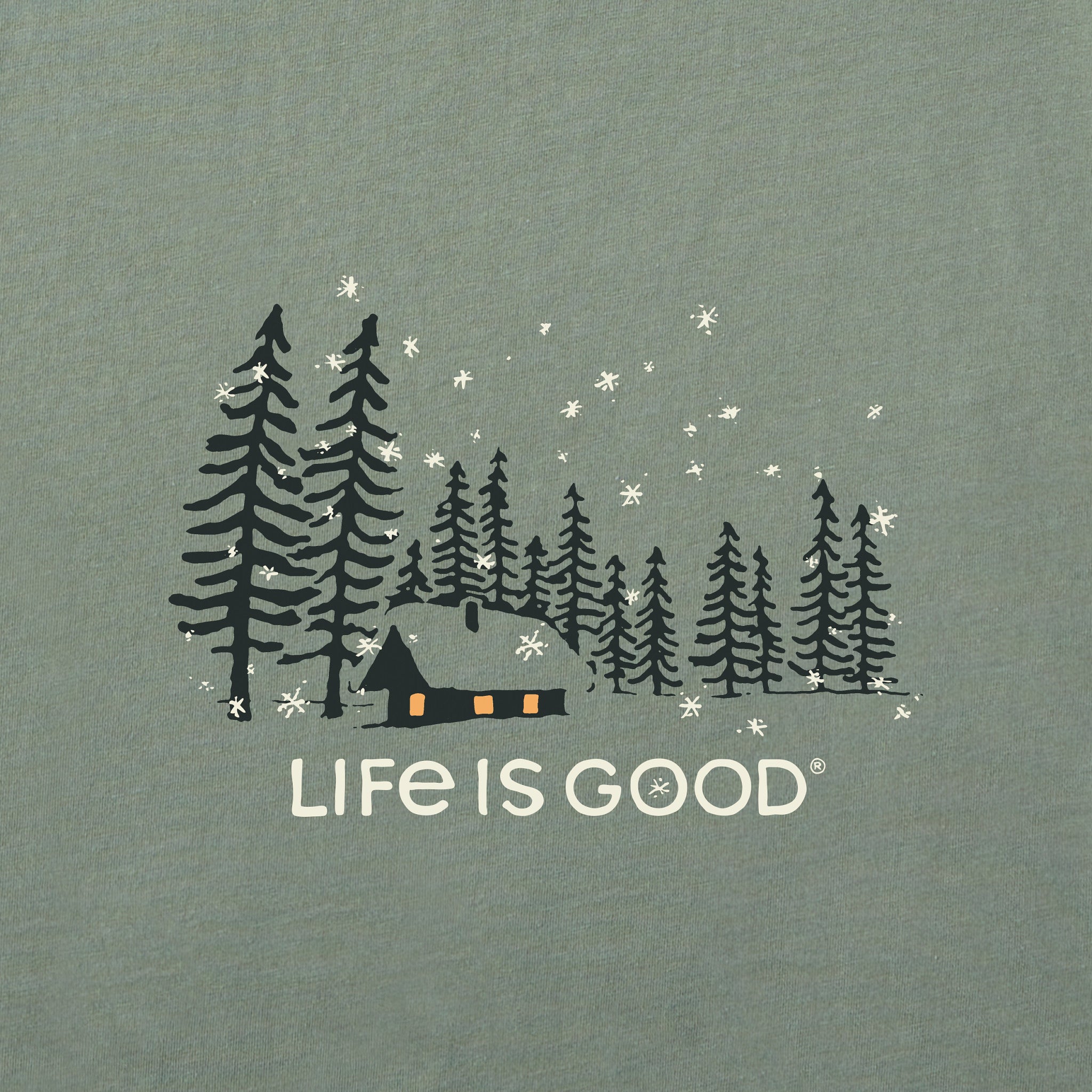 Men's Snowy Evening Long Sleeve Tee