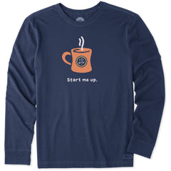 Men's Start Me Up Long Sleeve Crusher Tee