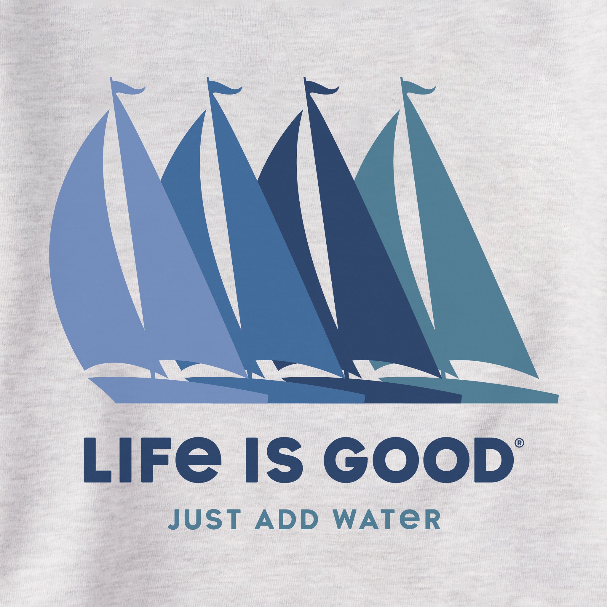 Men's Just Add Water Sailboats Simply True Fleece Hoodie