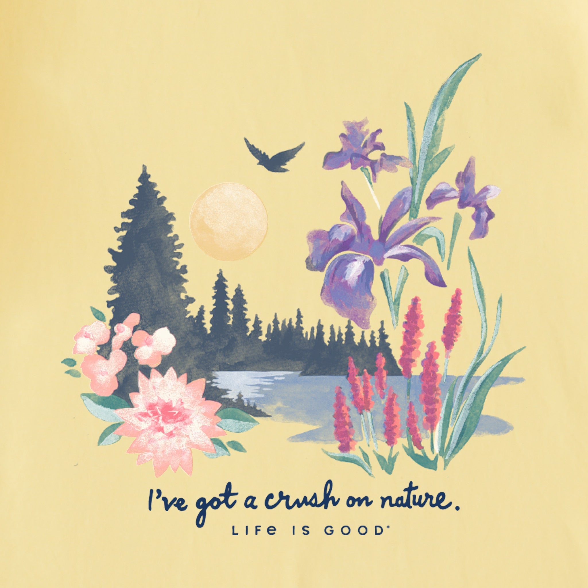 Women's Lakescape Crush on Nature Short Sleeve Tee