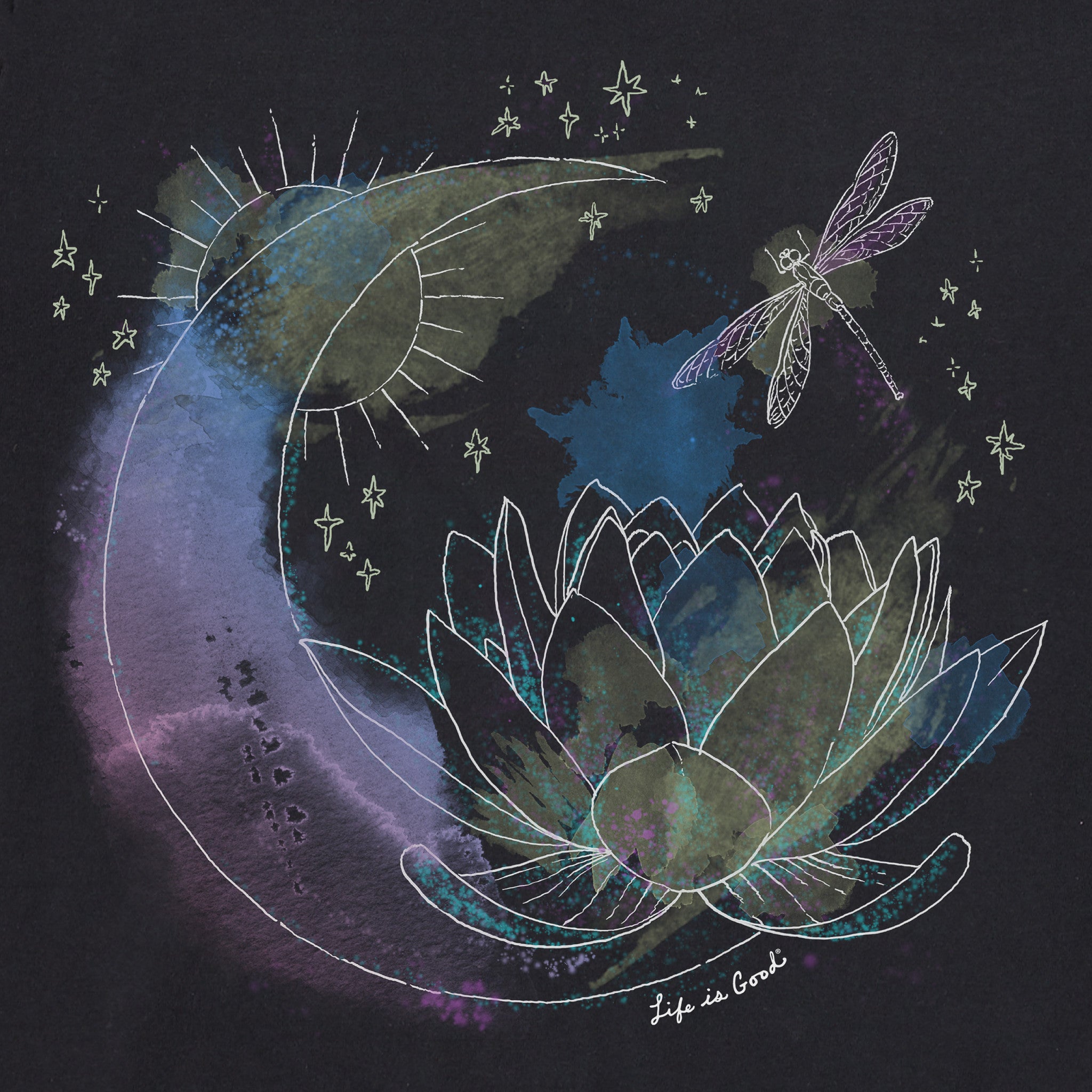 Women's Celestial Dragonfly Short Sleeve Tee