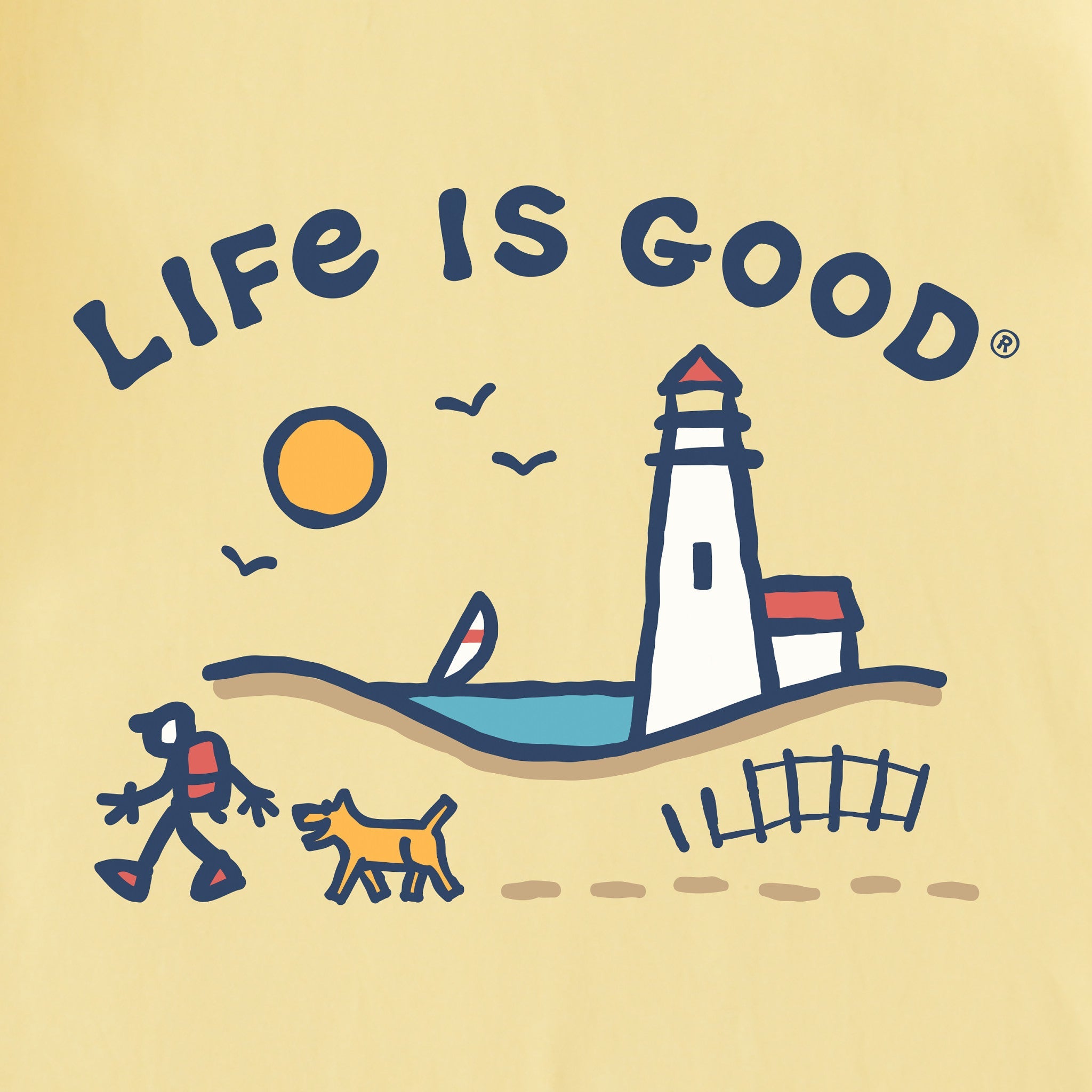 Women's Jake and Rocket Lighthouse Walk Short Sleeve Crusher Tee