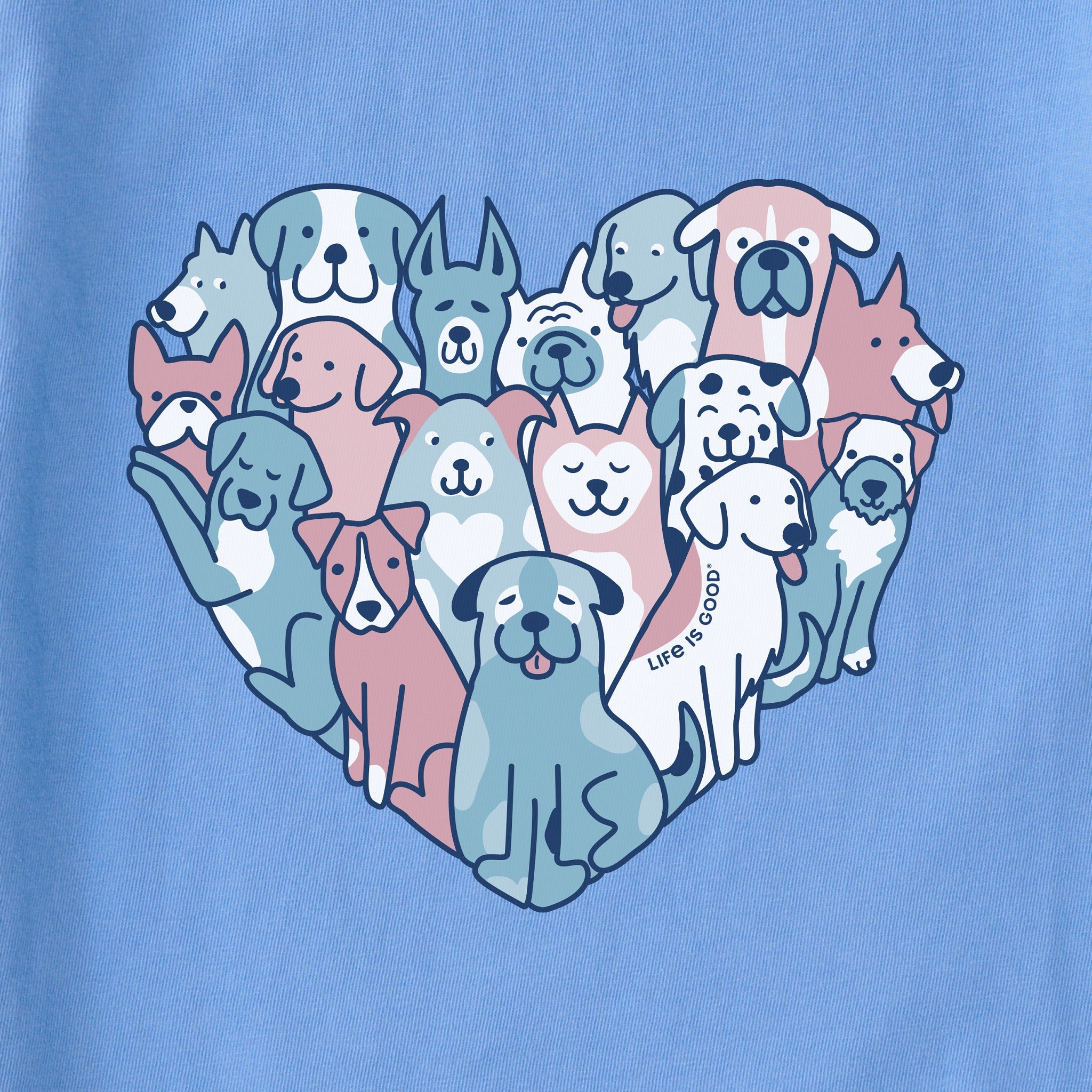 Women's Heart of Dogs Short Sleeve Vee