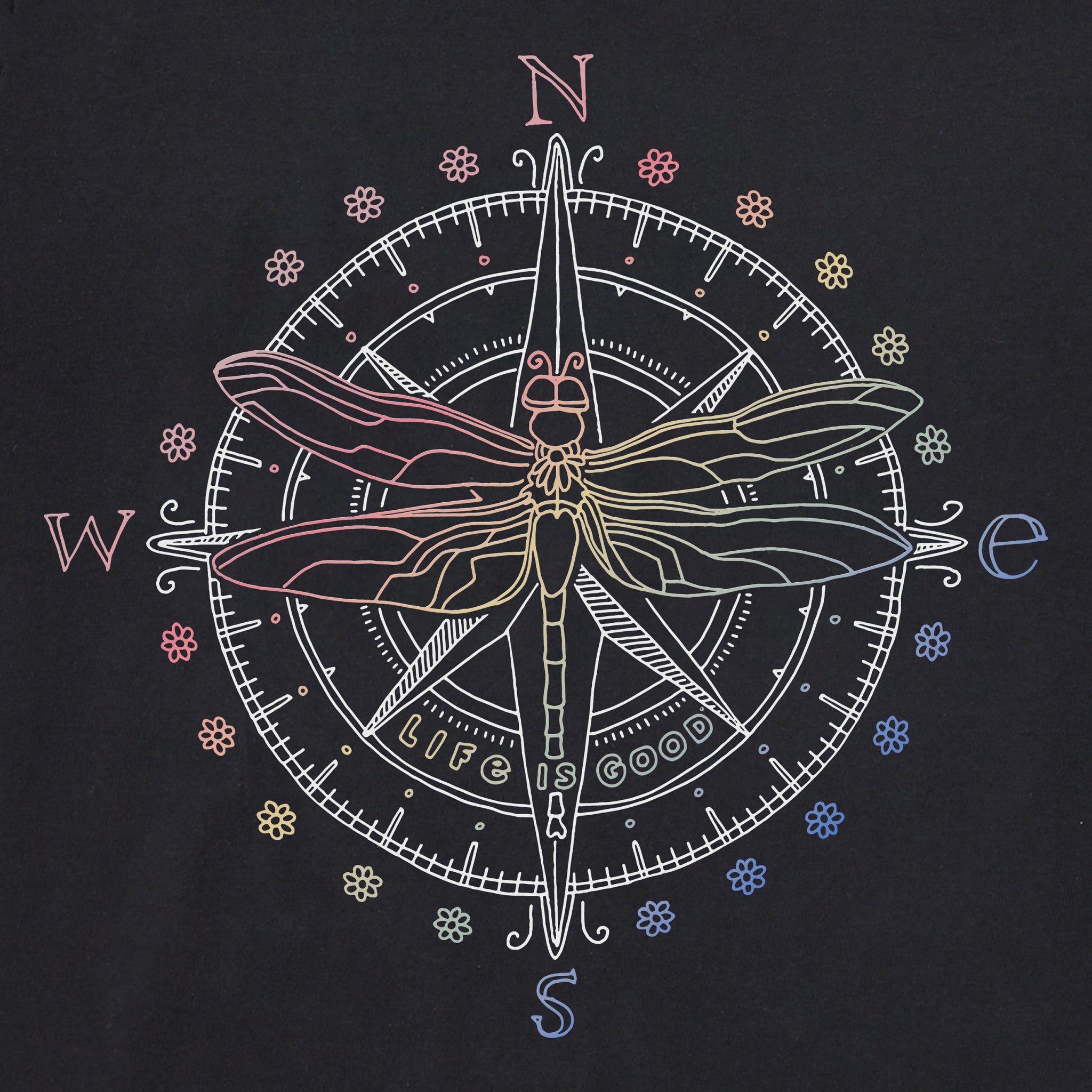 Women's Dragonfly Compass Short Sleeve Crusher-LITE Tee