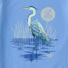 Women's Heron on the Water Short Sleeve Crusher-LITE Vee