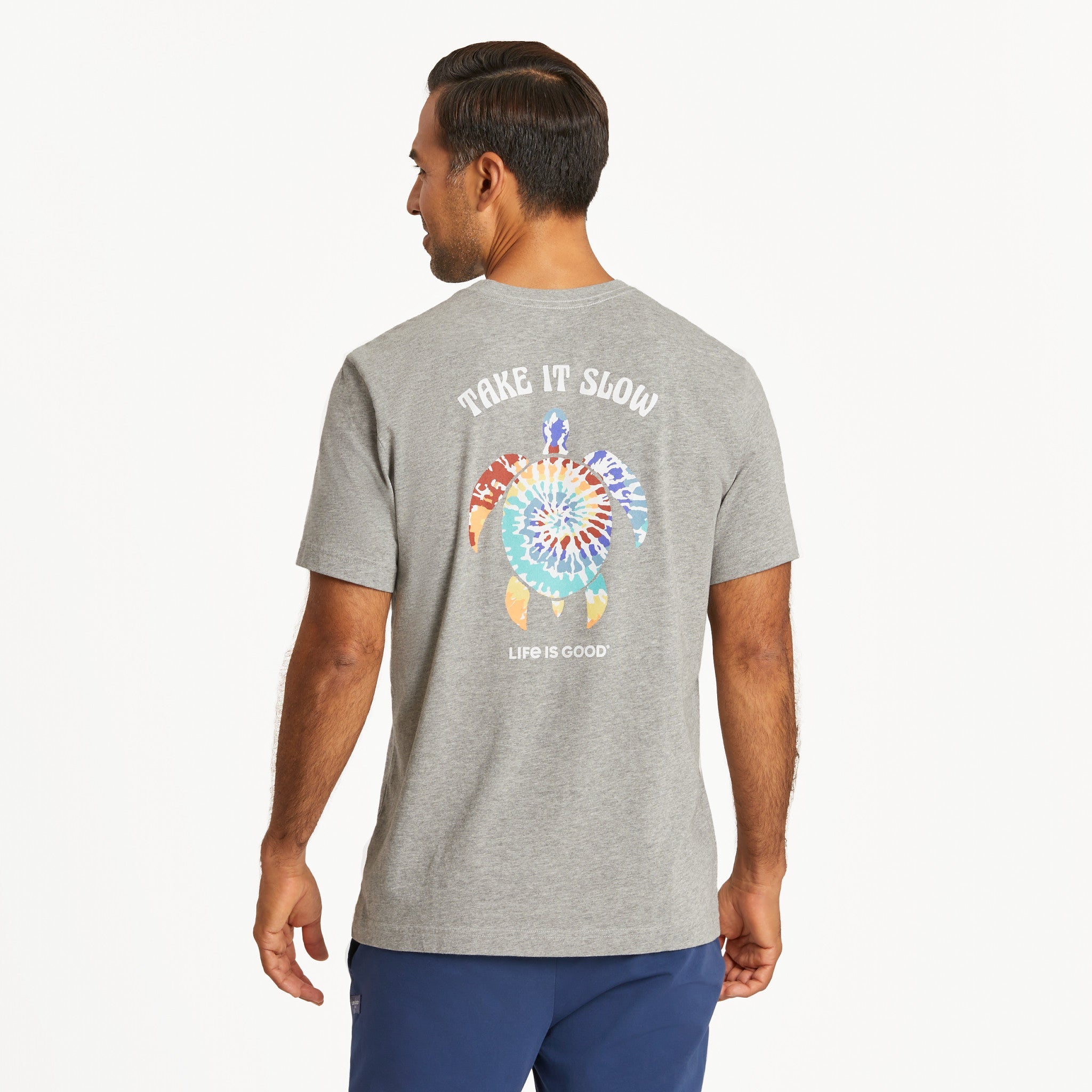 Men's Tie Dye Turtle Short Sleeve Crusher Tee
