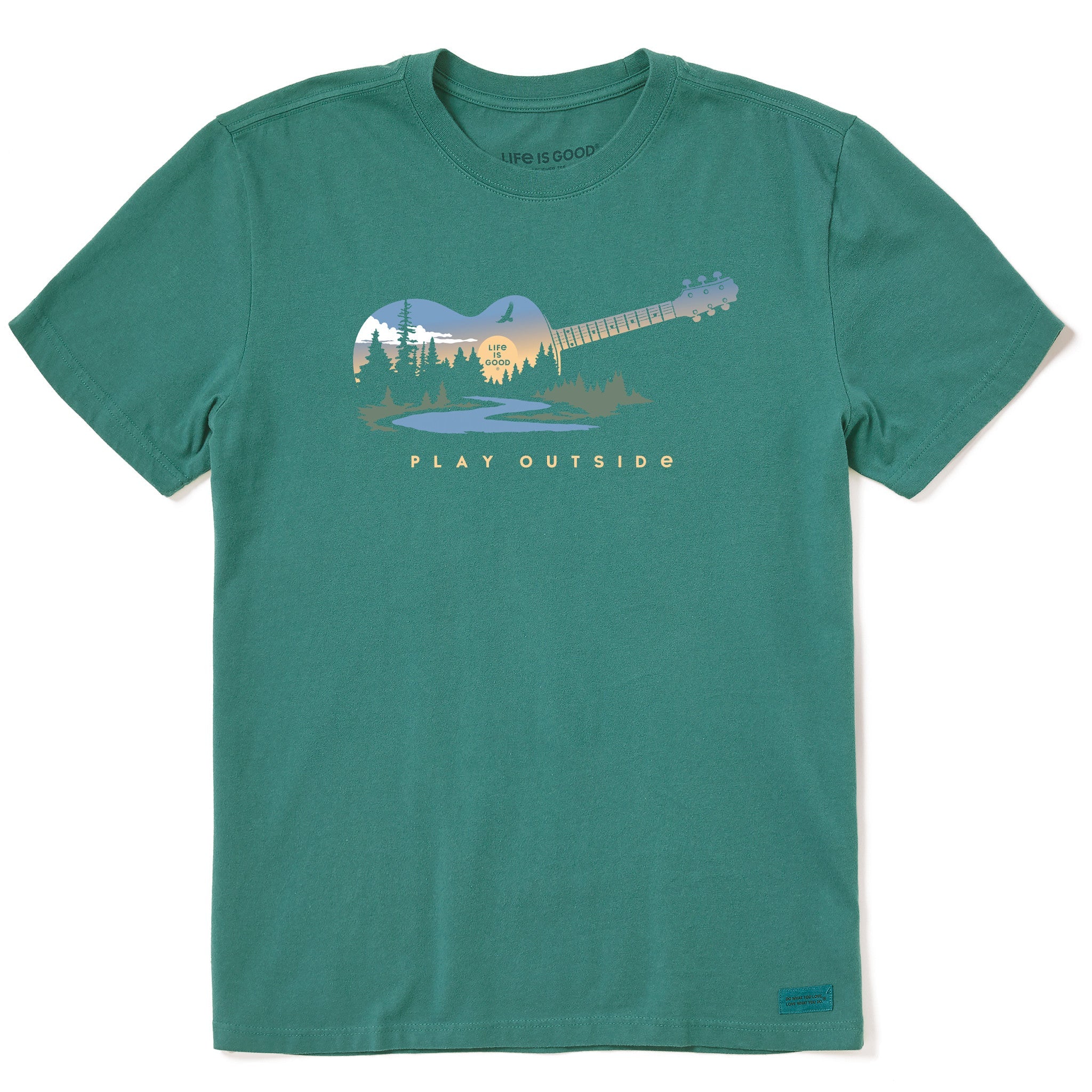 Men's Play Outside Guitar Short Sleeve Crusher Tee