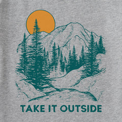 Men's Take it Outside Mountains Short Sleeve Crusher Tee