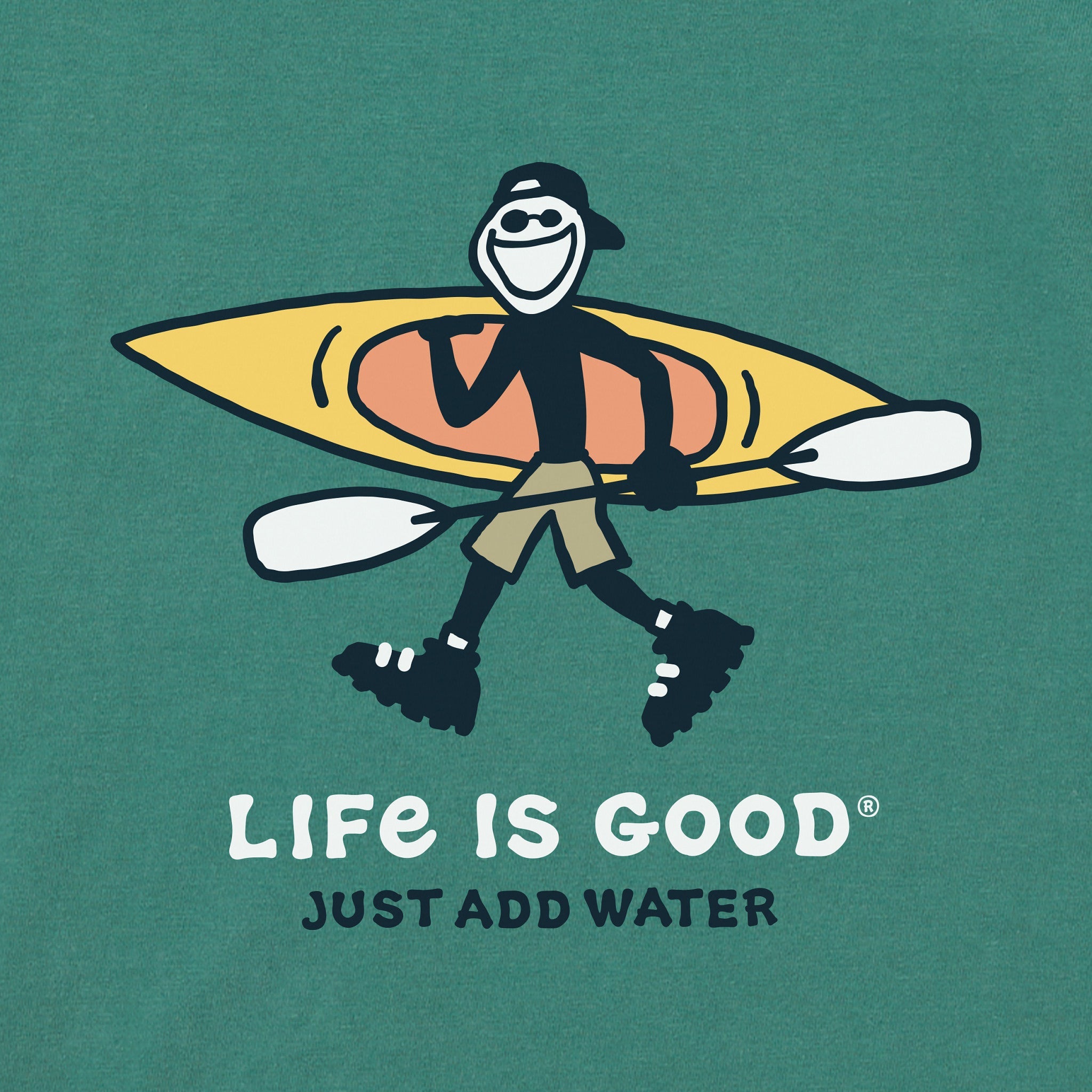 Men's Jake Just Add Water Kayak Short Sleeve Tee