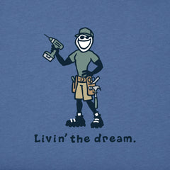 Men's Jake Livin the Dream Short Sleeve Crusher Tee