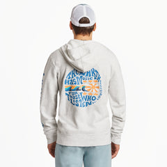 Men's The Earth has Music Guitar Simply True Fleece Zip Hoodie