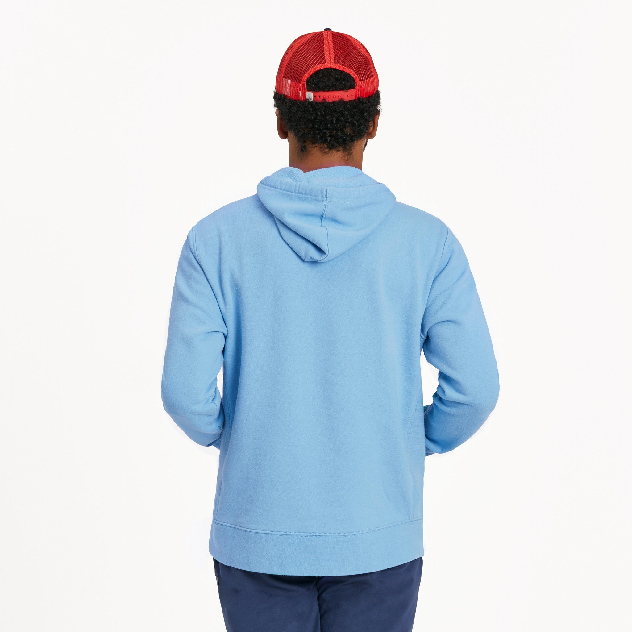 Men's Palm Sea Stripe Simply True Fleece Hoodie